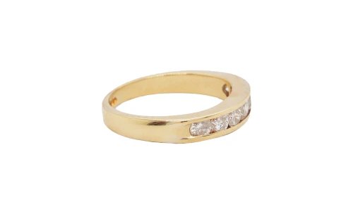 0.47ct Diamond & 18ct Gold Eternity/Wedding Band 2.5g