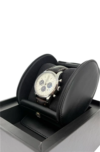 Breitling 43mm Transocean Chronograph- 2013 Box & Papers Stainless Steel & Calf Leather- Model: AB015212/G724
