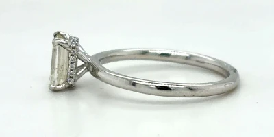 0.95ct Diamond & Platinum Solitaire Ring 2.48g