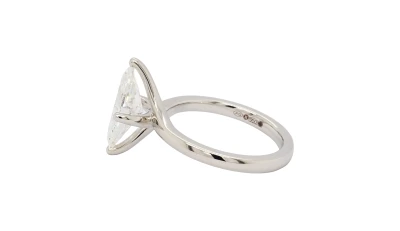 2.08ct Lab Grown Marquise Diamond & Platinum Solitaire Ring 6.39g