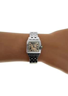 Cartier Demoiselle 20mm Stainless Steel & Pink Mother of Pearl (year 2013)