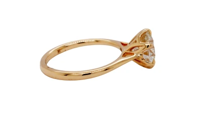 2.00ct Lab Grown Diamond & 9ct Gold Solitaire Ring 2.86g