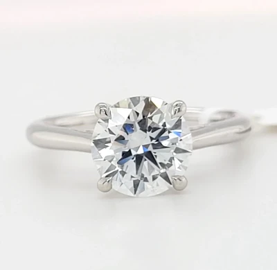 2.05ct Lab Grown Diamond & Platinum Solitaire Ring
