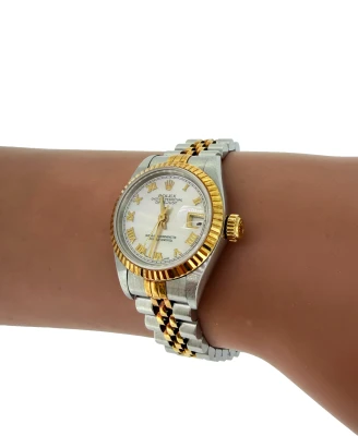 Rolex 26mm Datejust 18ct Gold & Stainless Steel Diamond 1998 Box/Papers