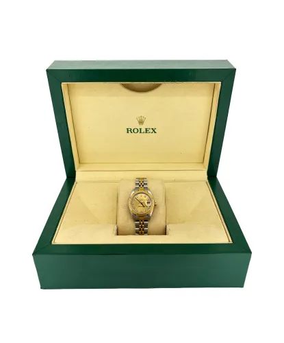 Rolex 26mm Datejust -DIAMOND 18ct Gold & Stainless Steel 1999 Box & Papers Model: 69173