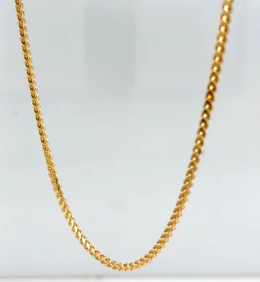 9ct Gold 2.0mm Fancy Spiga Chain 22 Inch