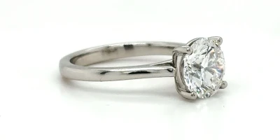 2.06ct Lab Grown Diamond & Platinum Solitaire Ring 5.6g