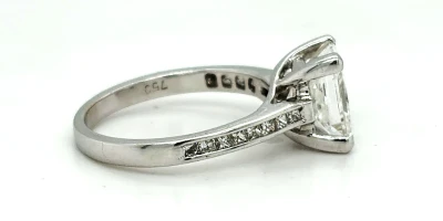 2.50ct Diamond & 18ct White Gold Solitaire Ring 3.4g