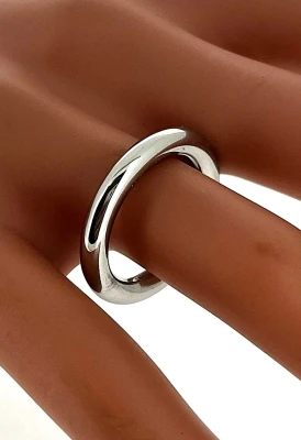 3.5mm Platinum Halo Wedding Band 12.6g