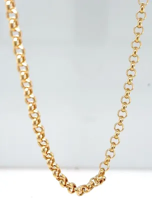 9ct Gold 4.0mm Belcher Chain 24inch