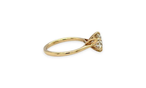 2.00ct Lab Grown Diamond & 9ct Gold Solitaire  2.7g Size M