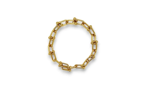 9ct Gold Fancy Linked 8.8mm Bracelet 7.5g