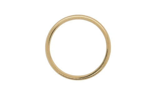 18ct Yellow Gold 2mm Court Wedding Band 2.5g