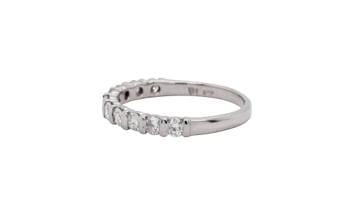 0.50ct Natural Diamond & Platinum Eternity Ring 3.22g