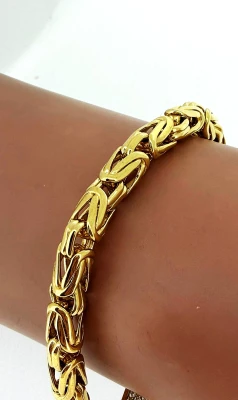 1.40ct Lab Grown Diamond & 9ct Gold Fancy Bracelet 33.1g 8 Inch