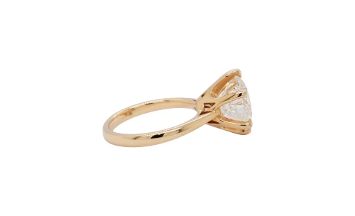 5.01ct Lab Grown Diamond & 9ct Gold Solitaire Ring 5.4g