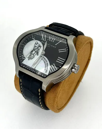 De la Cour City Sport POLO Automatic 48 x 47mm ( Limited Edition 22/500 Year 2009) Stainless Steel/Leather