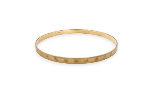 9ct Gold 4,5mm Patterned Bangle 8.25inch 6.5g