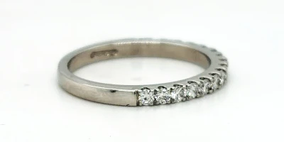 0.51ct Diamond & Platinum Eternity/Wedding Band 3.6g