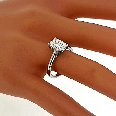 2.07ct Lab Grown Diamond & Platinum Solitaire 5.3g