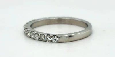 0.51ct Diamond & Platinum Eternity/Wedding Band 3.6g