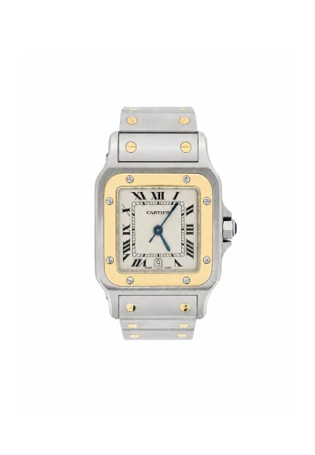 Cartier 29mm Santos Galbee - 18ct Gold & Stainless (Steel Circa 2010) Model: 1566