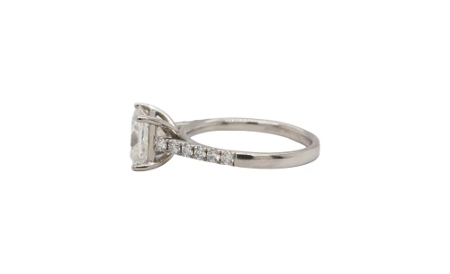 2.31ct Natural Diamond & Platinum Solitaire Ring 3.9g