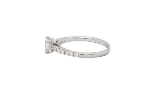 0.88ct Natural Diamond & Platinum Solitaire Ring 4.0g