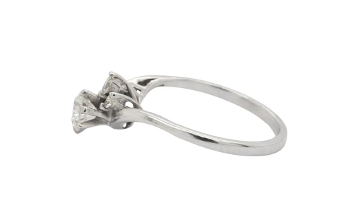 0.70ct Natural Diamond & 18ct White Gold Solitaire/Band Wedding Set 5.6g