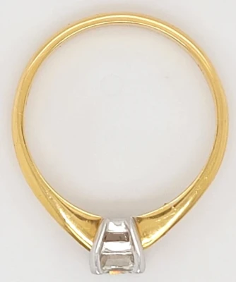 0.50ct Diamond & 18ct Gold Solitaire Ring 2.3g Size L1/2