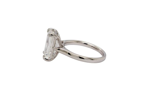 5.00ct Lab Grown Diamond & Platinum Solitaire Ring 7.3g