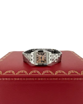 Cartier Demoiselle 20mm Stainless Steel & Pink Mother of Pearl (year 2013)