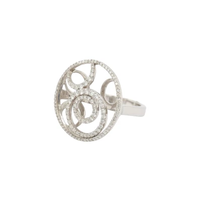 0.74ct Natural Diamond & 18ct Gold Dress Ring