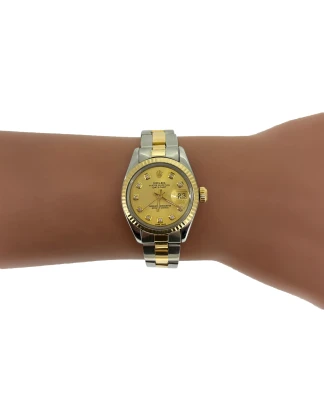 Rolex 26mm DateJust 18ct Gold/Stainless Steel Diamond Dial-Year 1979