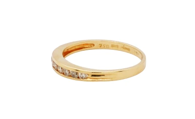 0.33ct Natural Diamond & 18ct Gold 3.0mm Eternity/Wedding Band 2.7g