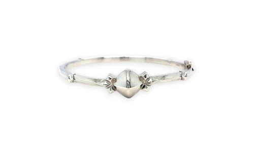 Silver 11.5mm Spike Bangle by "Stephen Webster" 6 Inch 13.6g