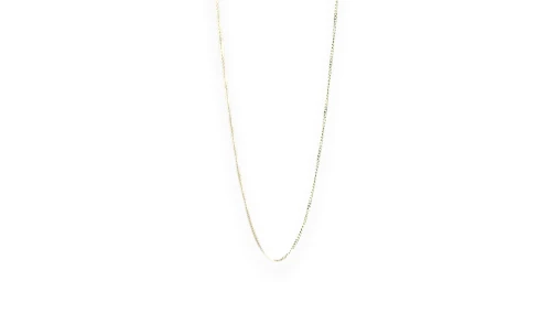 Solid Platinum 0.5mm Curb Chain 16 Inch 1.94g