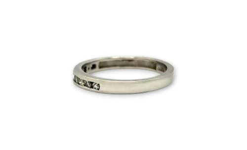 0.25ct Natural Diamond & Platinum 3.0mm Wedding/Eternity Band 3.31g