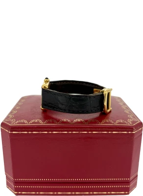 Cartier Santos 100m- Midi - 18ct Gold & Stainless Steel DIAMOND 2008 Box & Papers