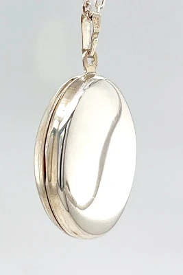 Sterling Silver Locket Pendant 4.5g ( 25 x 21 x 8.0mm)