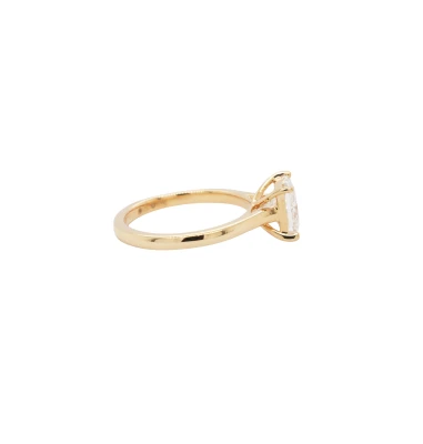 2.04ct Lab Grown Diamond & 18ct Gold Solitaire Ring 4.1g
