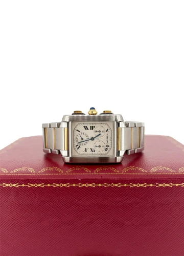 Cartier Tank Francaise Chronograph - 18ct Gold & Stainless Steel (1998 Box & Papers) Model: 2303
