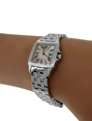 Cartier Demoiselle 20mm Stainless Steel & Pink Mother of Pearl (year 2013)