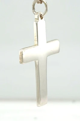 Sterling Silver Plain Cross Pendant 5.2g ( 35 x 25 x 2.0mm )