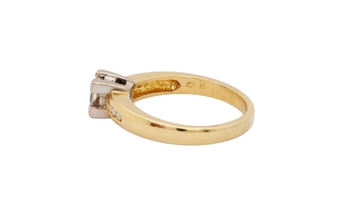 0.56ct Natural Diamond & 18ct Gold Solitaire Ring 4.5g