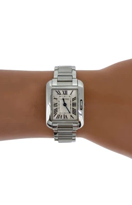Cartier Tank Anglaise 23mm - Stainless Steel 2015 Box & Papers  Model : 3485
