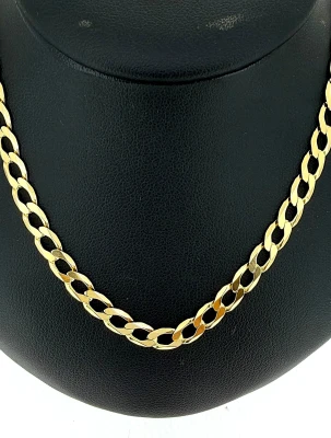 9ct Gold 5mm Traditional Curb Chain 13.1g 22Inch