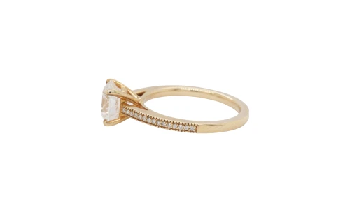 2.06ct Lab Grown Diamond & 9ct Yellow Gold Solitaire Ring  2.9g Size:M