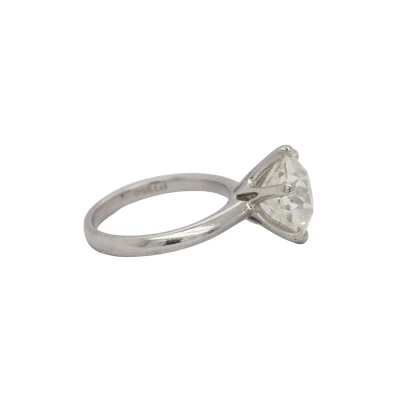 5.02ct Natural Diamond Solitaire Platinum Solitaire 7.1g