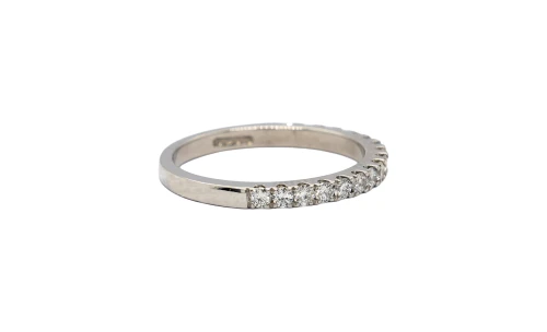 0.51ct Diamond & Platinum Eternity/Wedding Band 3.6g